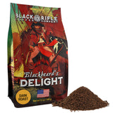 Black Rifle Coffee Company Blackbeard's Delight, 12oz Bag, Ground Coffee Dark Roast - Roasted Blend Made from Arabica Beans - Colombian & Brazilian