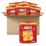 Cheez-It, Baked Snack Cheese Crackers, Cheddar Jack, 7oz (Pack of 6)