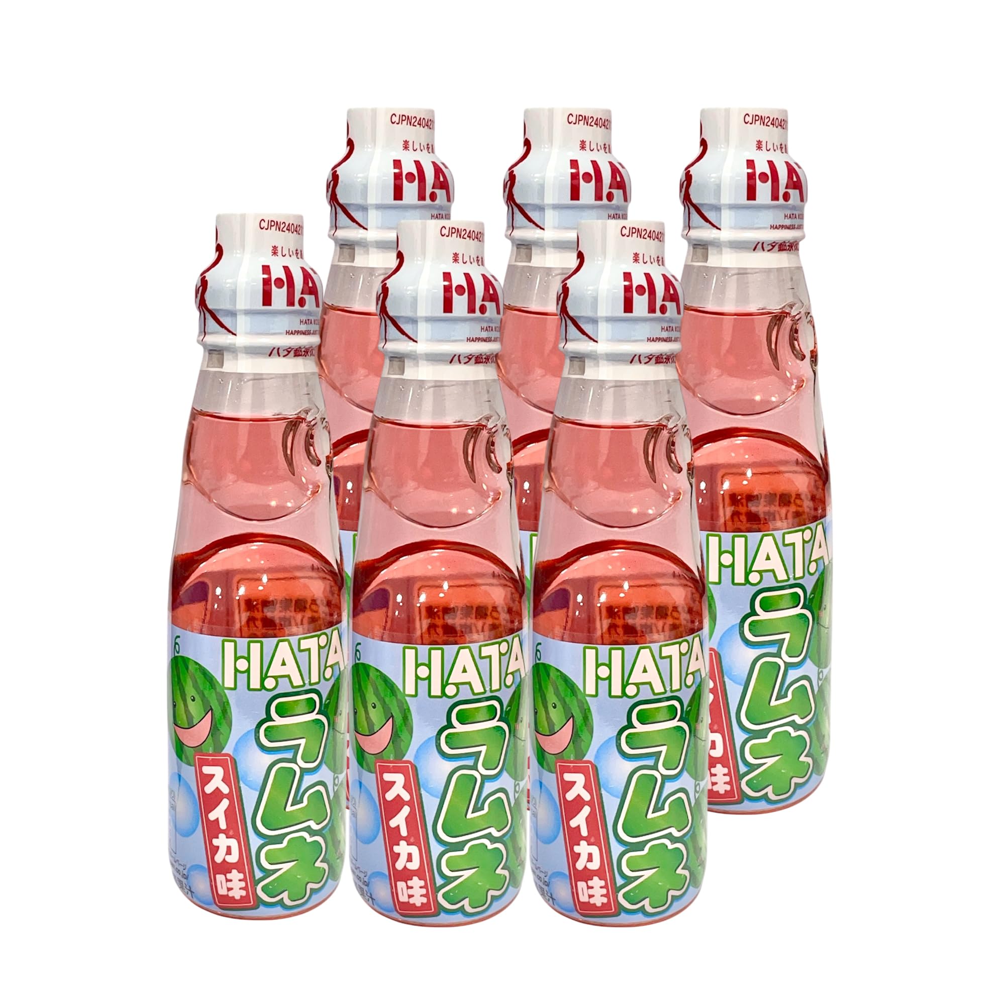 Geely Snack Box Hata Ramune Soda Soft Drink Variety Pack and Various Flavors 6.76 Fl Oz (6 Packs) (6.76 Fl Oz, Pineapple)