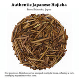 SUGIMOTO TEA Japanese Hojicha Roasted Green Tea Loose Leaf 2.0 oz (57 g)