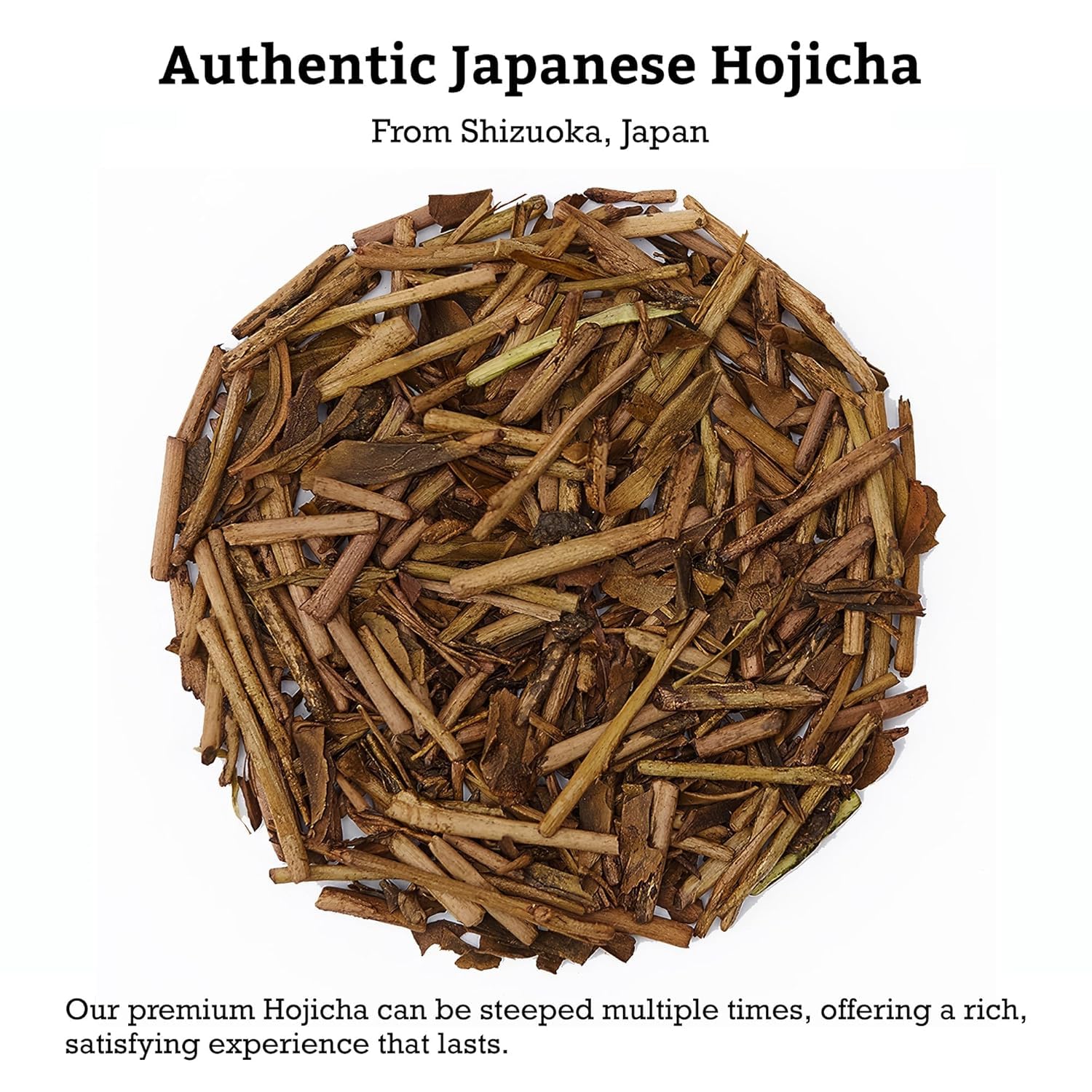 SUGIMOTO TEA Japanese Hojicha Roasted Green Tea Loose Leaf 2.0 oz (57 g)