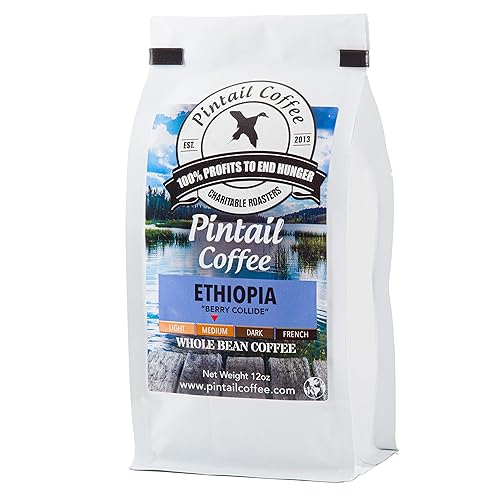 Pintail Coffee - Ethiopian "Berry Collide" Medium Roast, Whole Bean Coffee, 12oz bag