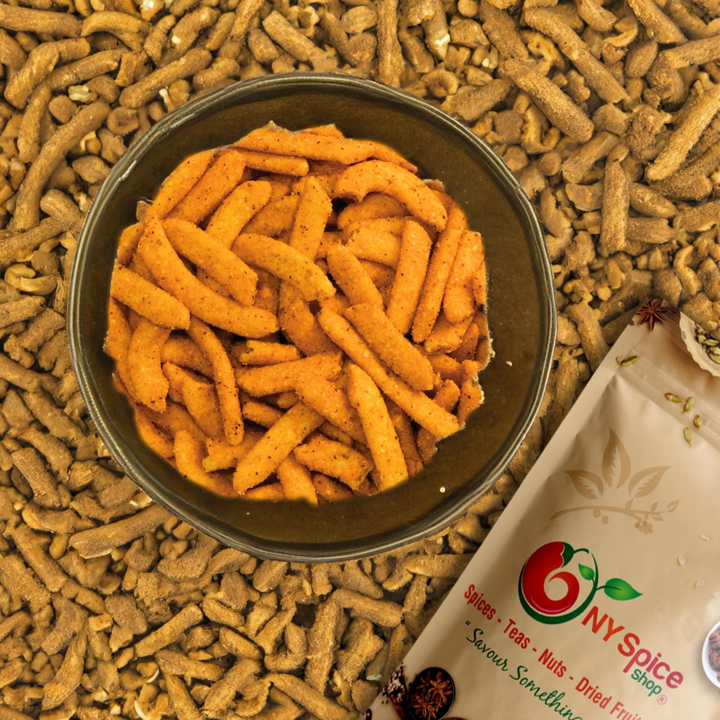 NY Spice Shop Corn Stick Nacho Flavor - 5 Pound Roasted Corn Stick With Nacho Flavor - Healthy Crunchy Fresh Bulk Sweet Snack Pack - Crispy Crunchy
