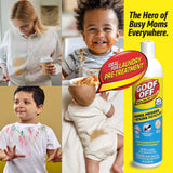 Goof Off Marks, Messes & Stains Remover, 8 fl. oz. Spray, Household Surface Safe, Removes Spots and Stains from Plastics, Fabric, and Clothing, Ideal