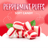 Peppermint Puffs Candy | 2-Pound Bag | Refreshing Mints, Individually Wrapped