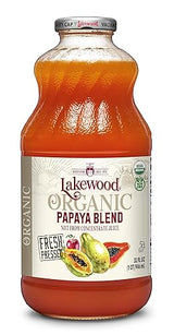 Lakewood Organic Papaya Juice, 32-Ounce Bottles (Pack of 6)