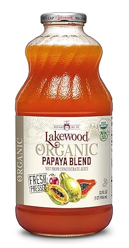 Lakewood Organic Papaya Juice, 32-Ounce Bottles (Pack of 6)