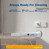 Electric Spin Scrubber, 2024 New Cordless Cleaning Brush?2-Speed Adjustable,Shower Scrubber for Bathroom Car Floor Tile Cleaning Squeegees