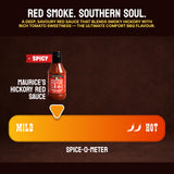 Maurice’s Gourmet Blend Hickory Red BBQ Sauce- Rich, Savory Carolina Barbecue Sauce with Smoke- Authentic Southern Carolina Barbeque Dressing