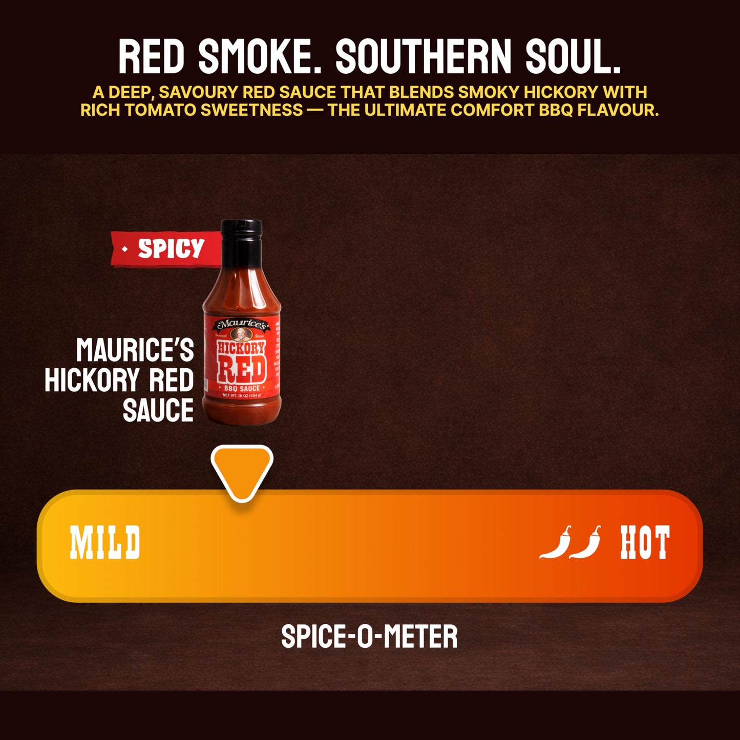 Maurice’s Gourmet Blend Hickory Red BBQ Sauce- Rich, Savory Carolina Barbecue Sauce with Smoke- Authentic Southern Carolina Barbeque Dressing