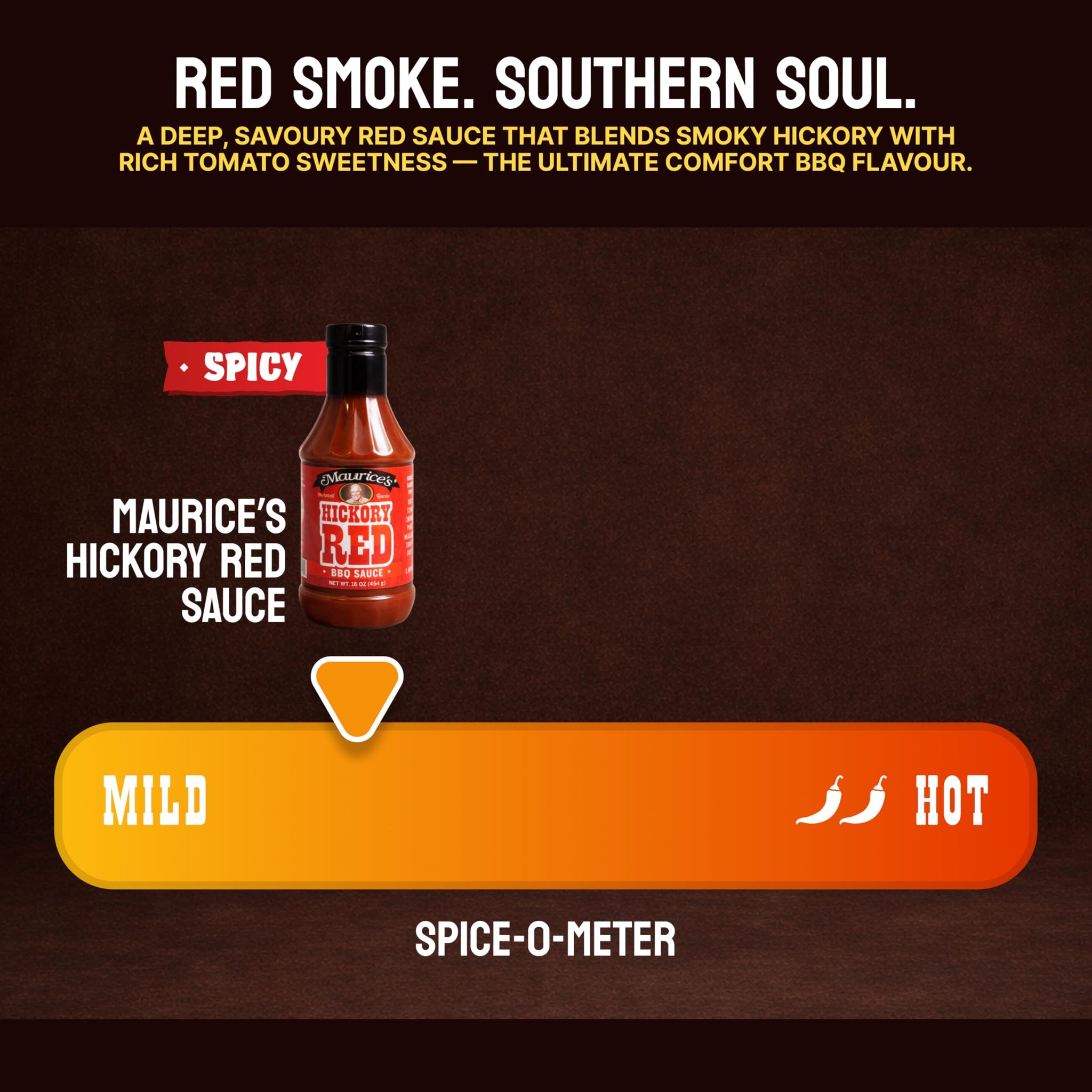 Maurice’s Gourmet Blend Hickory Red BBQ Sauce- Rich, Savory Carolina Barbecue Sauce with Smoke- Authentic Southern Carolina Barbeque Dressing
