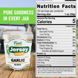 Jersey Pickles - Garlic Stuffed Olive (Quart) - Olives Stuffed - Hand-Stuffed Gourmet Olives with Premium Fillings for Snacks, Charcuterie & Cocktails