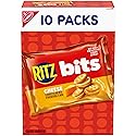 RITZ Bits Cheese Sandwich Crackers, Lunch Snacks for Kids and Adults, 10 Snack Packs