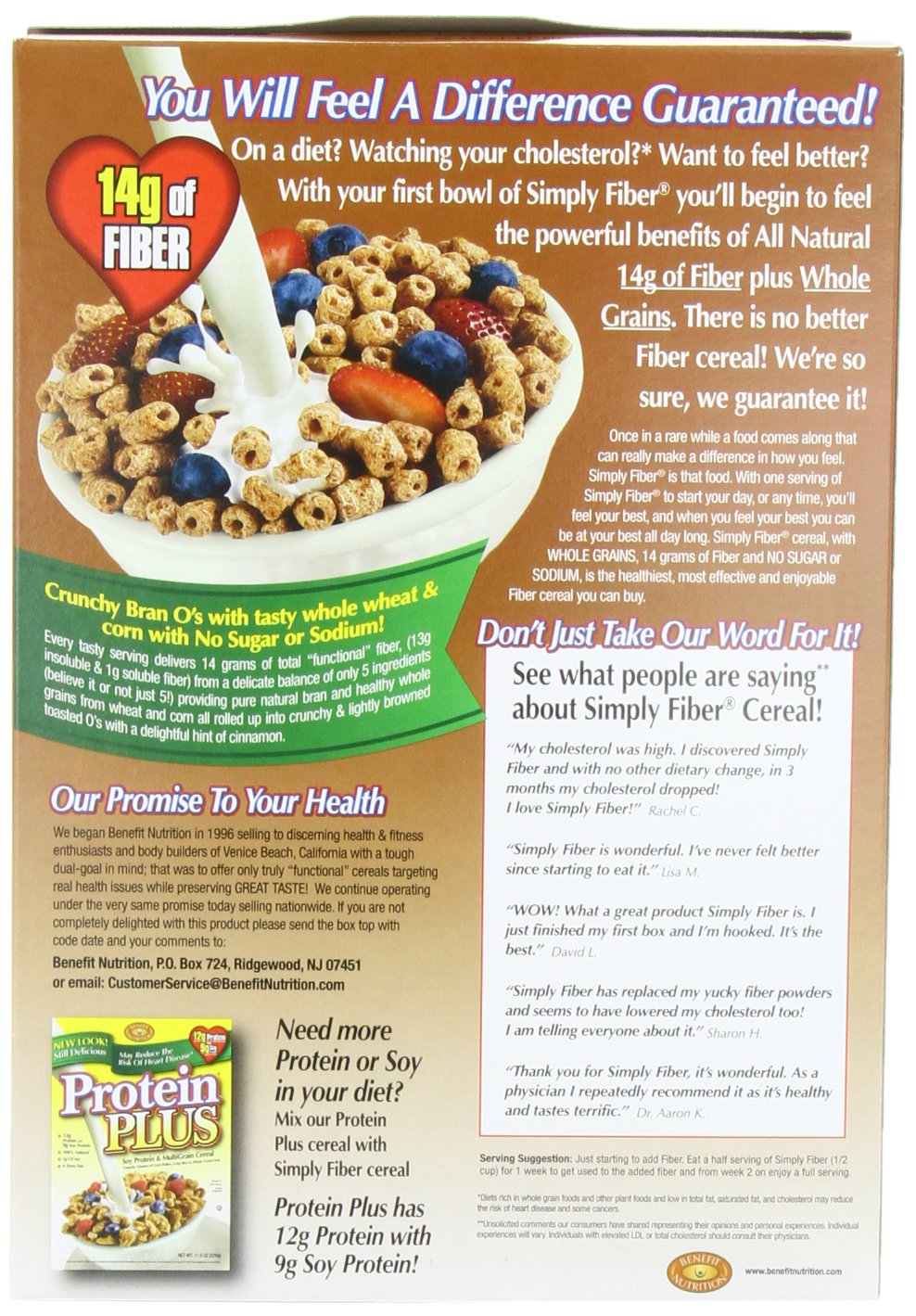 Simply Fiber Crunch O's Cereal, Cinnamon, 8.5 Ounce (Pack of 6)