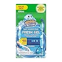 Scrubbing Bubbles Fresh Gel Toilet Bowl Cleaning Stamps, Helps Keep Toilet Clean and Helps Prevent Limescale & Rings, Rainshower Scent, 1 Dispenser