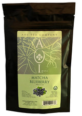 AOI Tea - Matcha Blueberry - Green Tea Powder Blend - 200 grams (7.1 Ounces)