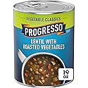 Progresso Vegetable Classics, Lentil With Roasted Vegetables Canned Soup, Gluten Free, 19 oz.
