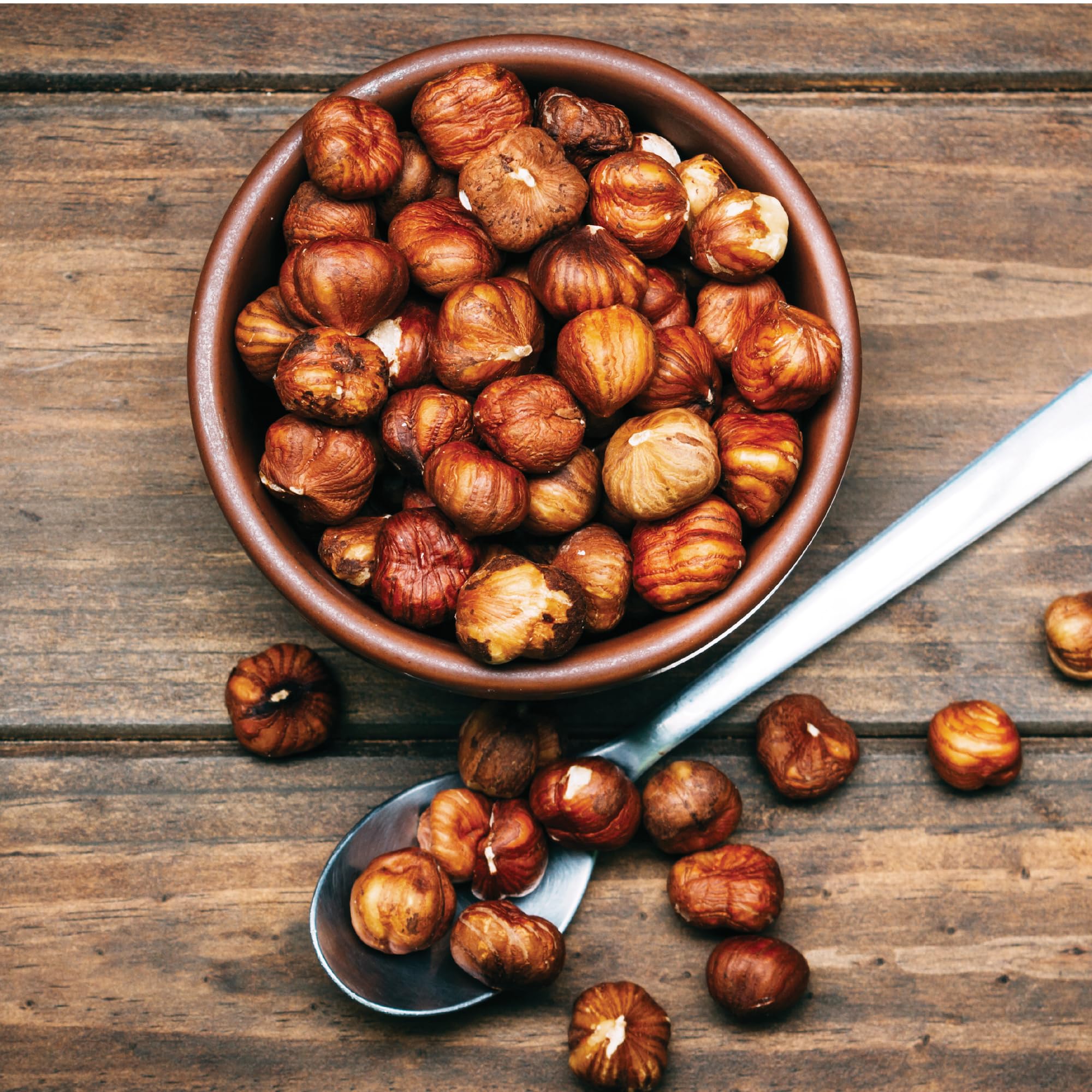 Wilderness Poets, Organic, Pacific Northwest-Grown Hazelnuts - Raw, Whole Nuts with Skins, No Shells. Bulk Size (32 Ounce - 2 Pound)