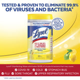 Lysol Disinfectant Wipes, Multi-Surface Cleaning Wipes, For Disinfecting and Cleaning, Lemon and Lime Blossom, (1 Pallet of 75 Packs, 450 Count Total)