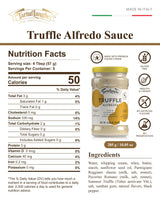 TartufLanghe Black Truffle Alfredo Sauce - Creamy Pasta Sauce with Parmigiano Reggiano, Pecorino Romano DOP Cheese, and Summer Black Truffle