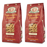 Rustichella d'Abruzzo Whole Wheat Penne Rigate Pasta, Stone-Ground Durum Semolina, High Bran Content, Nutty Flavor, Perfect for Rich Sauces & Baked