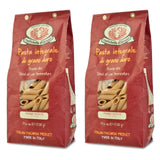 Rustichella d'Abruzzo Whole Wheat Penne Rigate Pasta, Stone-Ground Durum Semolina, High Bran Content, Nutty Flavor, Perfect for Rich Sauces & Baked