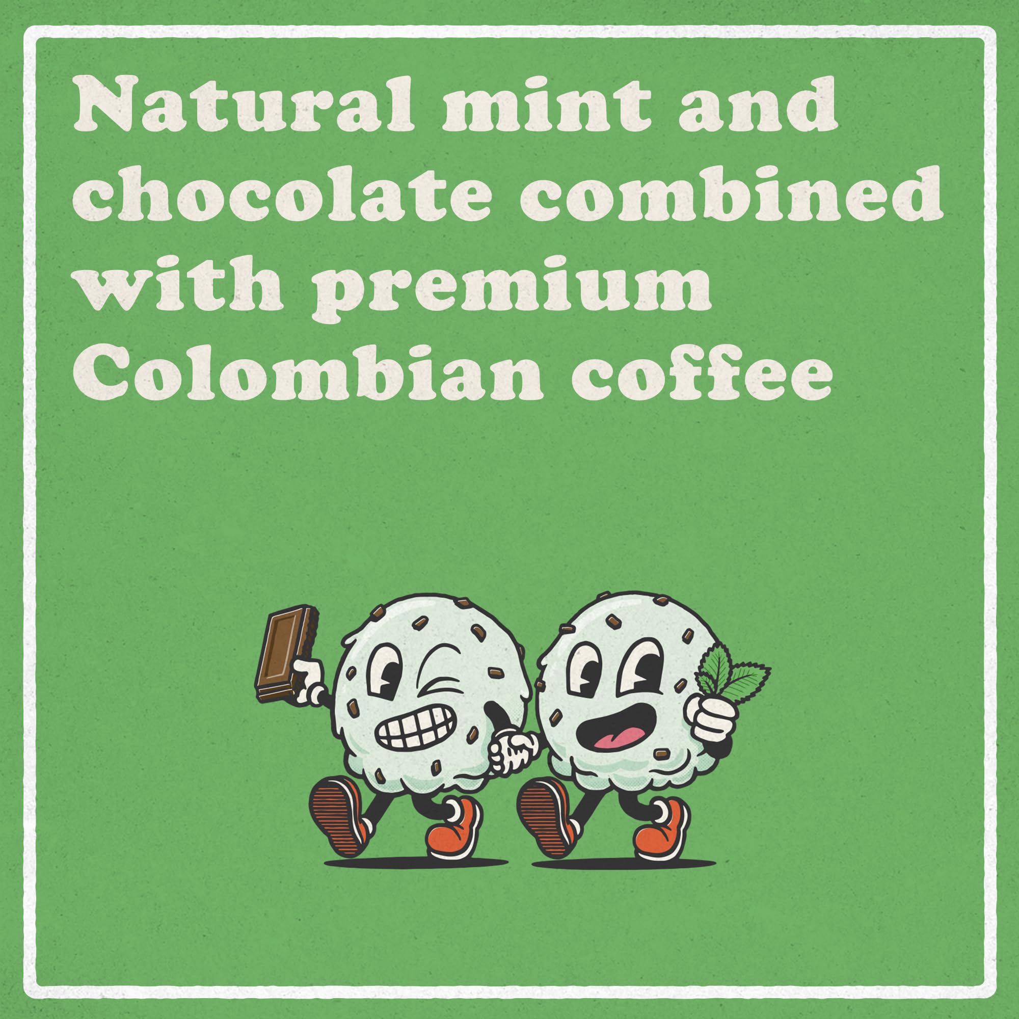 Roasty Buds Minty Choco Chip Ground Coffee | Medium Roast, Natural Mint & Chocolate Flavors (12 oz) | Gluten-Free, Non-GMO (12 Ounce, Minty Choco Chip