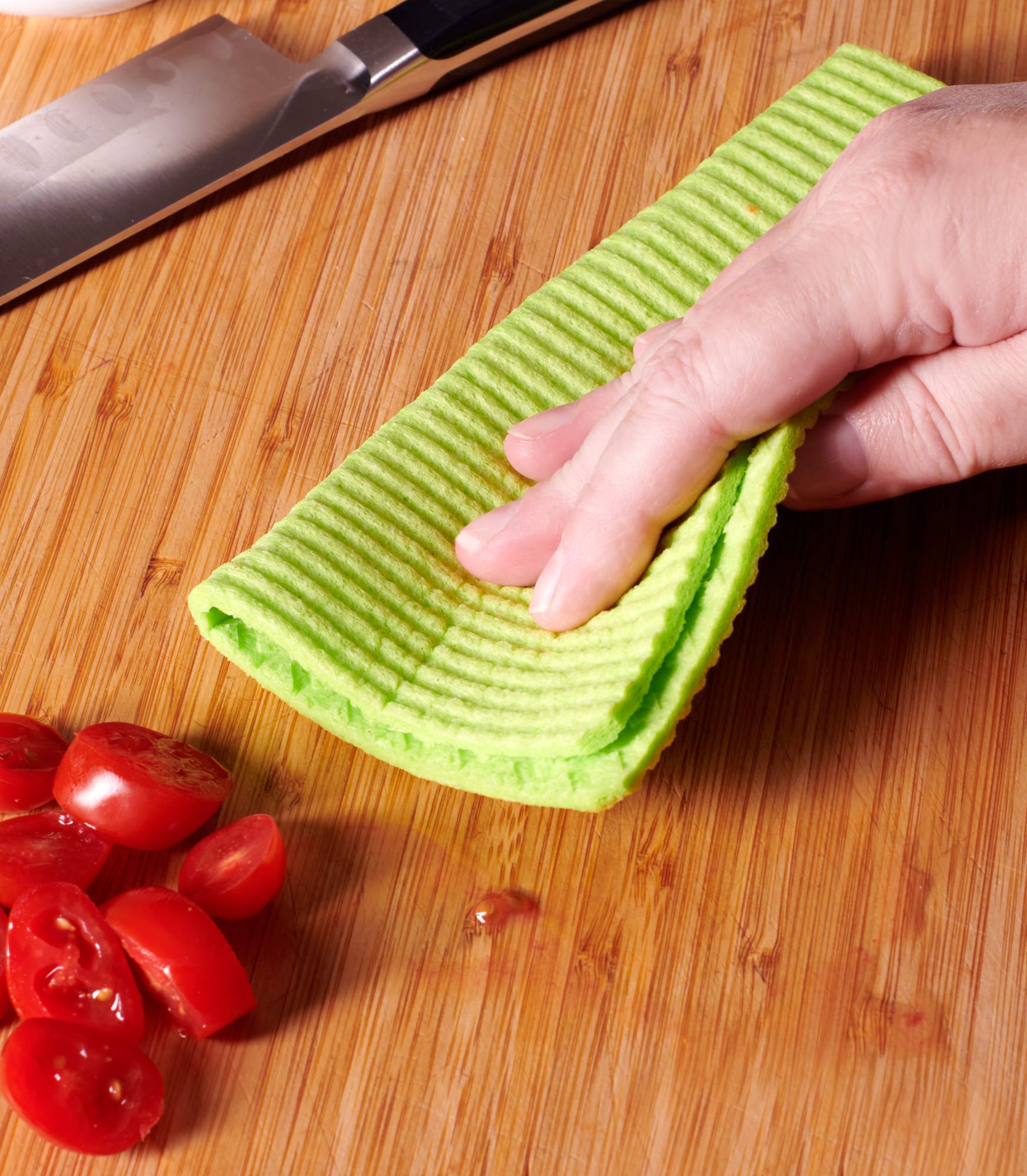 deltaXTRA Swedish Dishcloths for Kitchen 12-Pack - Absorbent Sponge Cloth with House-Shaped Eyelet for Hanging - Reusable Eco-Friendly Dishcloth Set