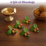 LoveNspire Strawberry Style Mini Haldi Kumkum Packets for Pooja Thali - Decorative Sindoor & Turmeric Powder Combo for Wedding & Housewarming Favors
