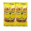 Old Florida Gourmet Original Tortilla Chips, 11 OZ - Pack of TWO (2) - Original Thin & Crispy Non-GMO Recipe
