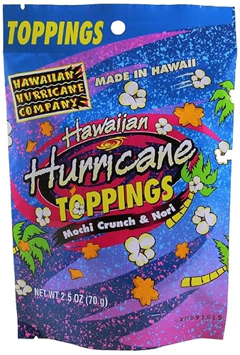 Hawaiian Hurricane Mochi Crunch Nori Popcorn Topping, 2.5 Ounce