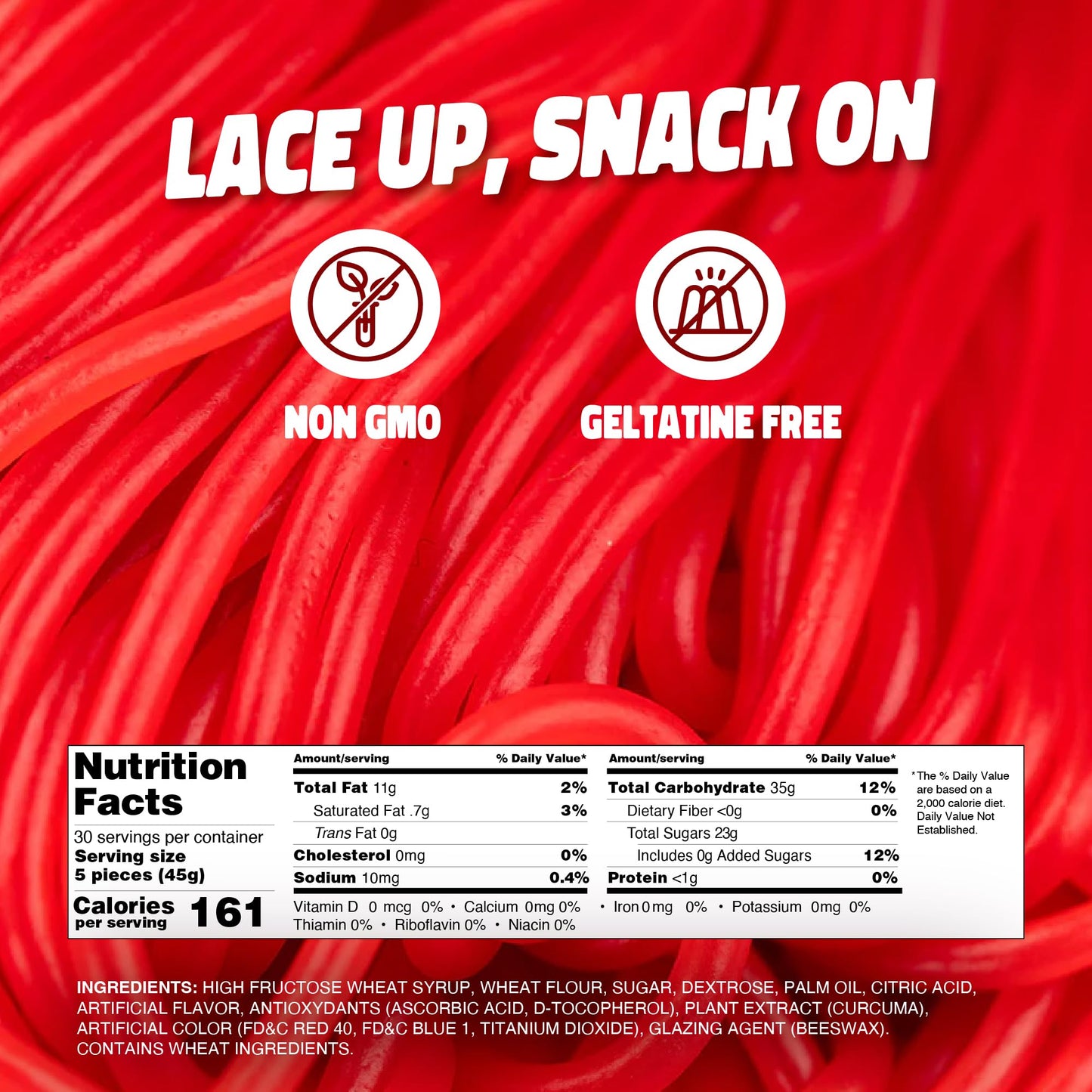 Gustaf's Strawberry Laces, 2 lbs(Pack of 3)
