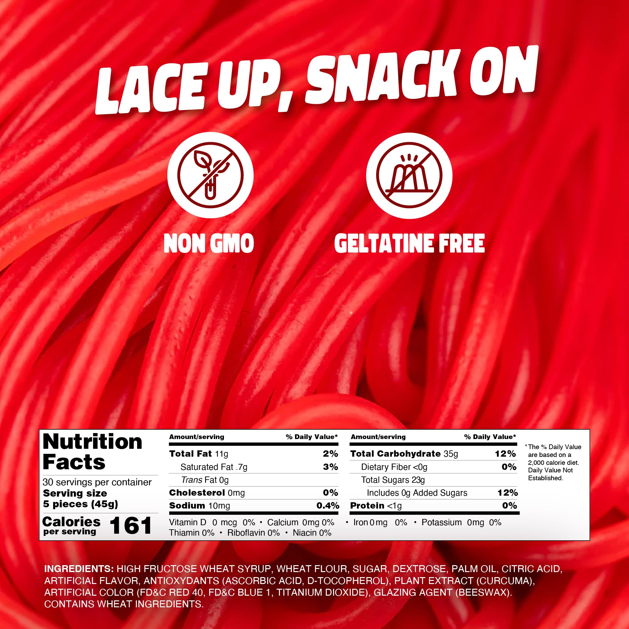 Gustaf's Strawberry Laces, 2 lbs(Pack of 3)