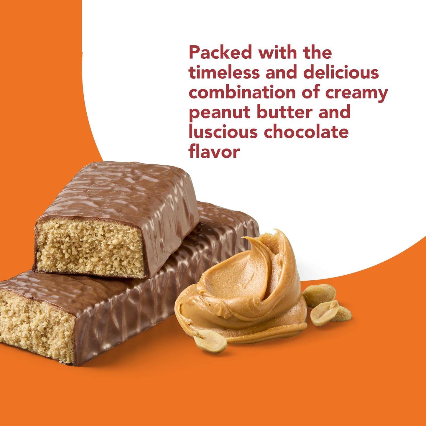 think! Protein Bars, High Protein Snacks, Gluten Free, Kosher Friendly, Creamy Peanut Butter, Nutrition Bars, 2.1 Oz per Bar, 12 Count (Packaging May