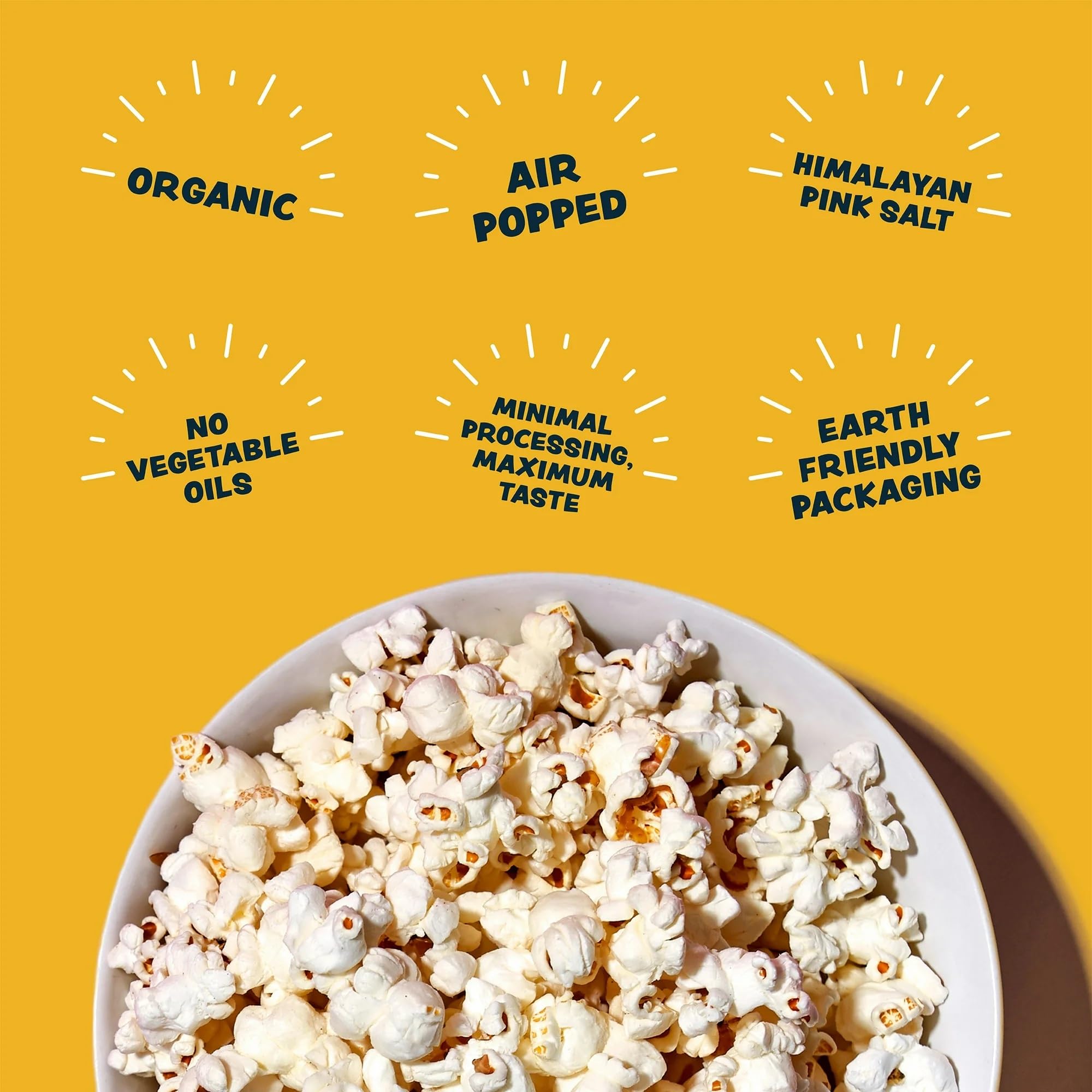 Lesserevil Organic Himalayan Gold Popcorn 10Ct, 4.6 OZ