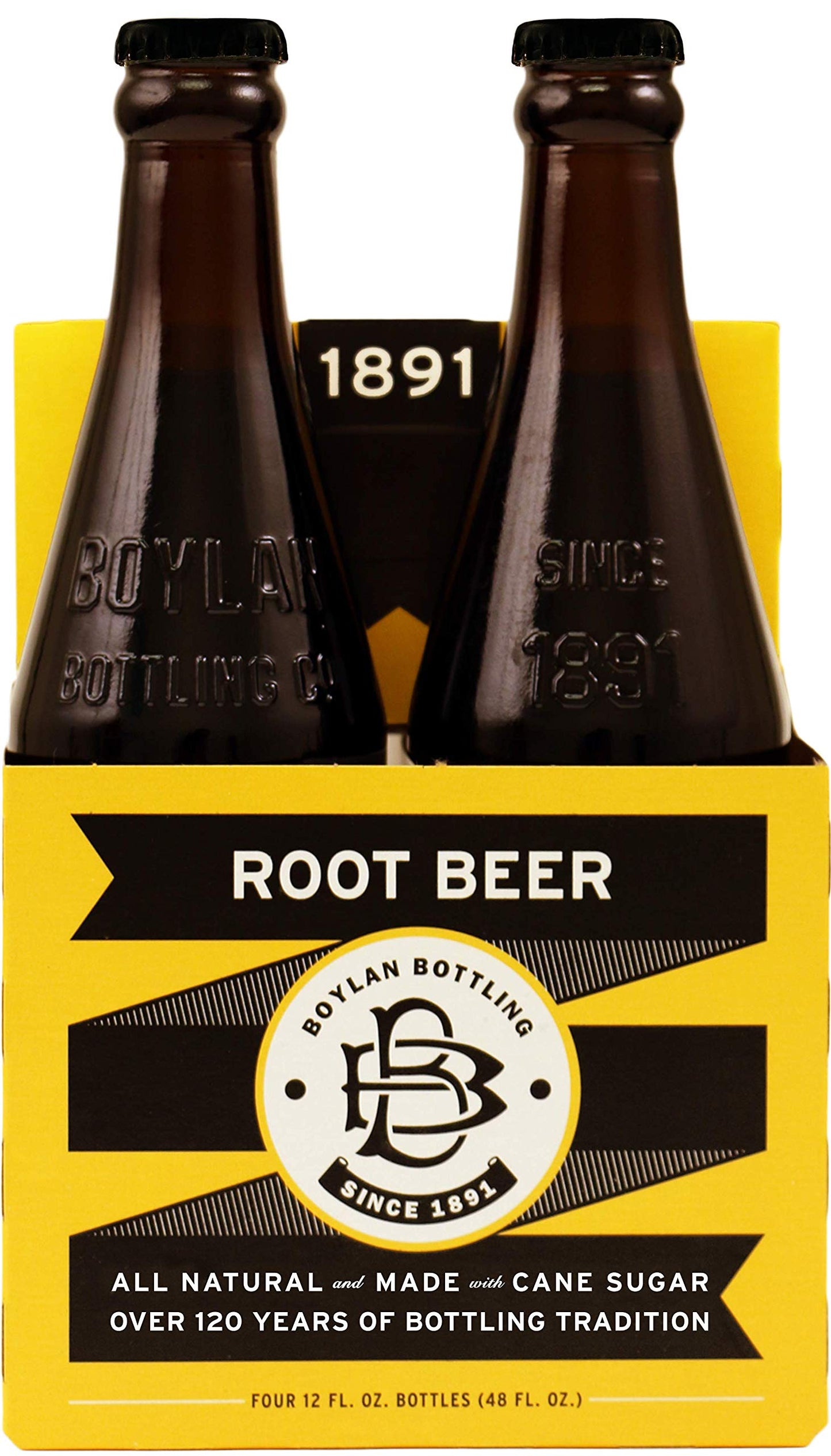 Boylan Bottling Natural Root Beer Soda, 12 Fluid Ounce - 24 per case.
