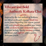 Sattva Tea Co | Kolkata Street Chai | 200g/7oz Loose Leaf (Makes 40+ Cups) | Rich Chai tea with Aromatic Spices: Ginger, Cardamom, Cinnamon, Nutmeg