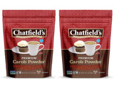 Chatfield’s All Natural Carob Powder 16-oz Pouch, Sweet and Delicious, Premium Quality, Caffeine-Free, Gluten-Free, Vegan, Kosher, Non-GMO Verified - (2 Pack)