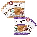 Gluten Free Certified Organic Stroopwafels by Swoffle - Caramel Filled & French Vanilla | (12) Individually Wrapped Waffles, (6) of Each Flavor |