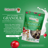 Nature's Mix - Apple Cranberry Granola - Apples, Cranberries and Pumpkin Seeds - No Sugar, Salt, or Preservatives - Kosher, Vegan, Soy-Free - Large