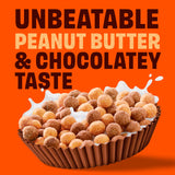 REESE’S PUFFS Chocolatey Peanut Butter Cereal, Kid Breakfast Cereal, Giant Size, 29 oz