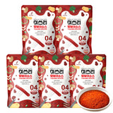 MISSLEE Tteokbokki Sauce Mix (5 Pack, 2 Servings Each), Level 2 Original, Korean Powder Sauce for Rice Cakes, Stir-Fries, and More (1.76 oz(pack
