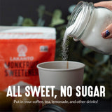 Lakanto Monk Fruit Sweetener With Erythritol, White Sugar Substitute From Monk Fruit Extract, Classic White Sugar Replacement for Baking, Coffee & Tea, Gluten Free, Low Carb, Non GMO, Keto, 1 LB Bag