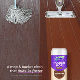 Swiffer Power Mop Wood Refill Solution, QuickDry Hardwood Floor Cleaner for Mopping Home, Bathroom, Kitchen, All Purpose Multi-Surface Solution