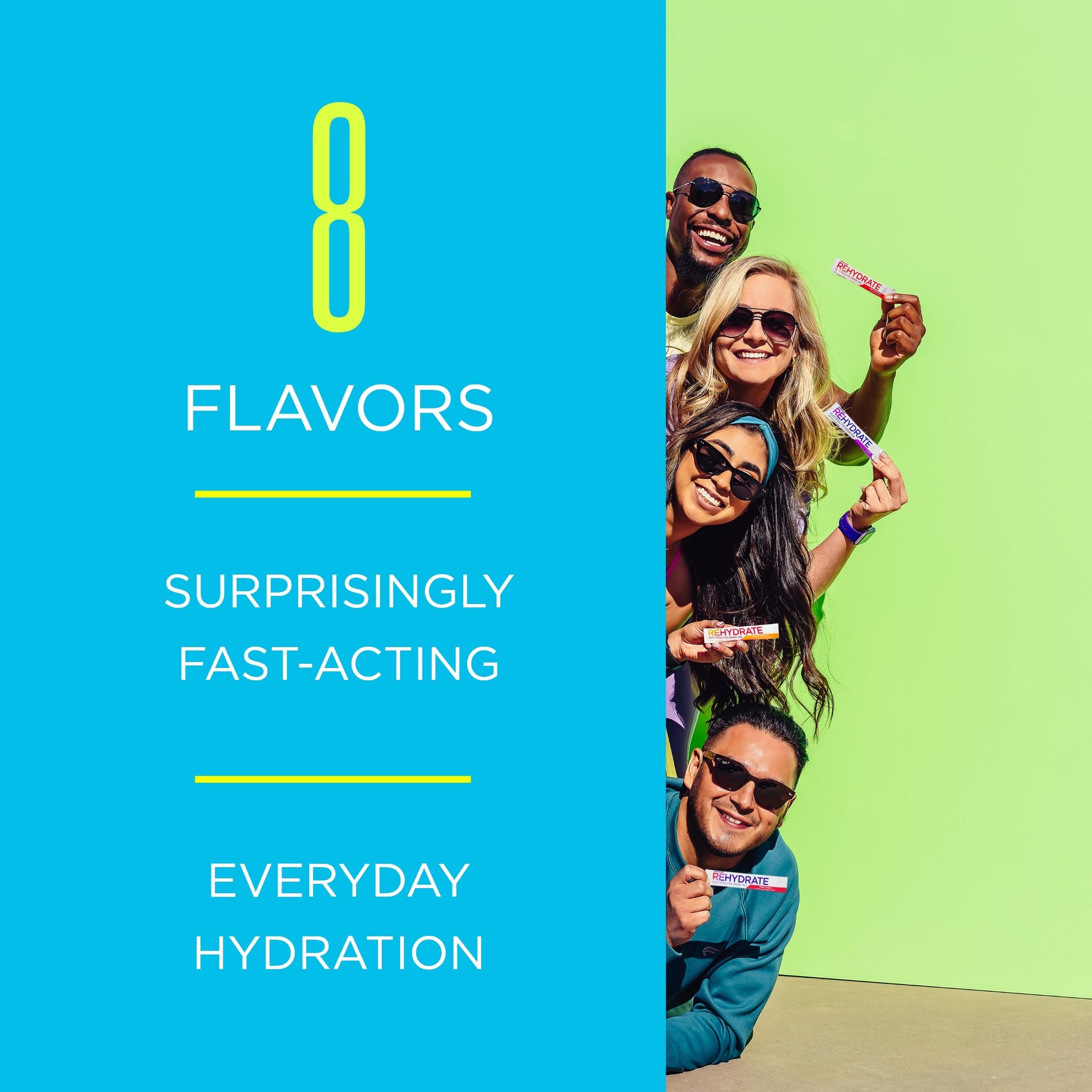 AdvoCare Rehydrate - Electrolyte Drink Mix - Includes Magnesium, Sodium, Potassium & Calcium - Antioxidant & Amino Acid Fortified - Supports Hydration