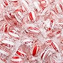 Peppermint Candy Bulk 1 lb - Red and White Mints Twists, Individually Wrapped, Natural, Gluten Free, Vegan Friendly