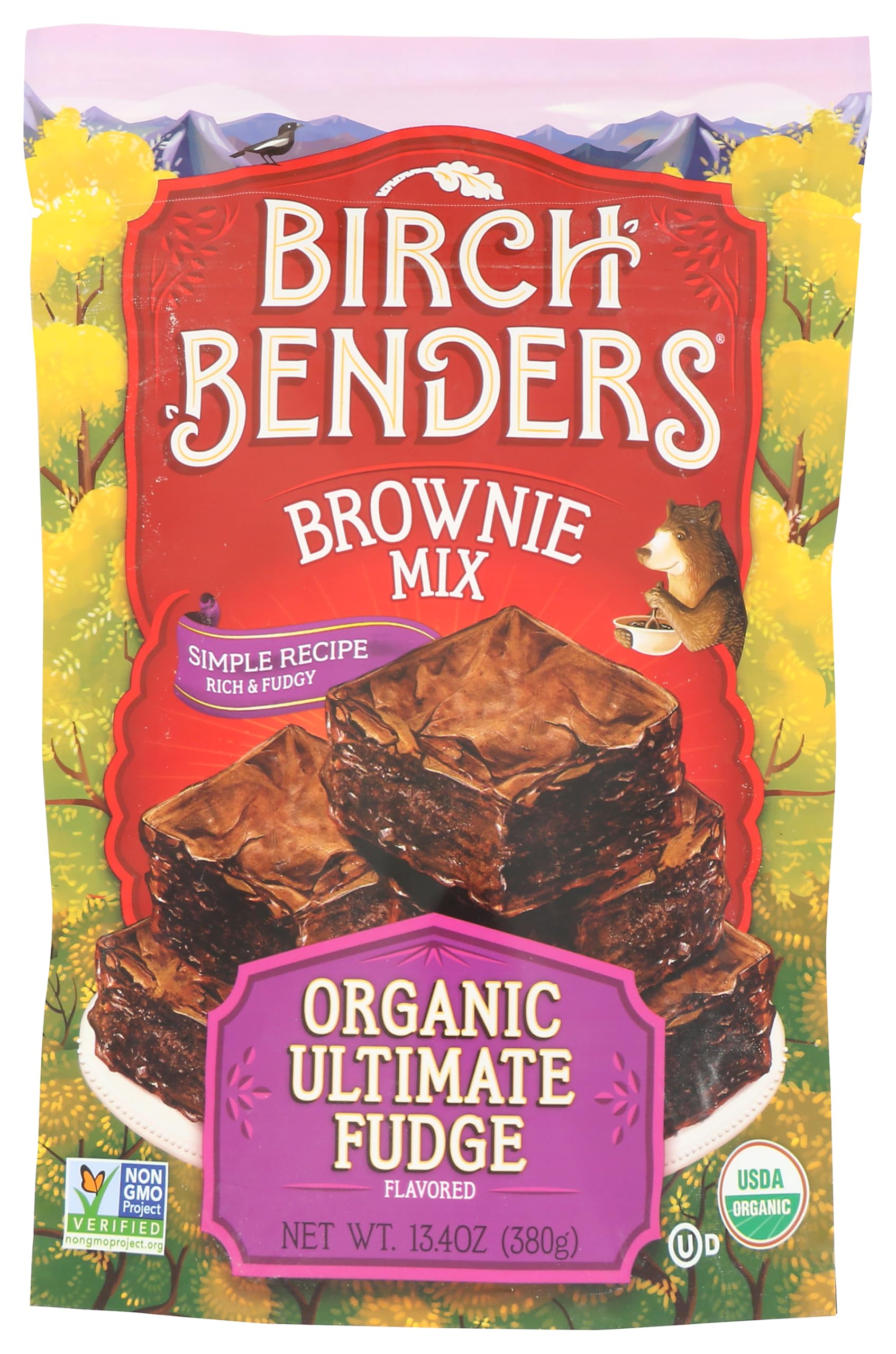 Birch Benders Organic Ultimate Fudge Brownie Mix, 13.4 Ounce