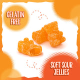 Sour Bears Gummy Candy | 1 Pound Bag | Orange Sour Candy | Vegan Gummies | Gummy Candies for Party Favors, Buffets, and Goodie Bags | Gelatin Free