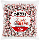 Candy Cane Mint White Creme Candy Pieces with Crunchy Bits Bulk Bag - 5 lb (Approx. 500 pieces)