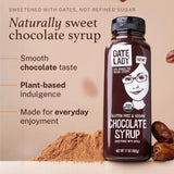 Date Lady Chocolate Syrup | Sweetened Only with Dates | Organic, Vegan, Kosher and Dairy Free | Drizzle on Ice Cream, Pour on Pancakes or Grab a